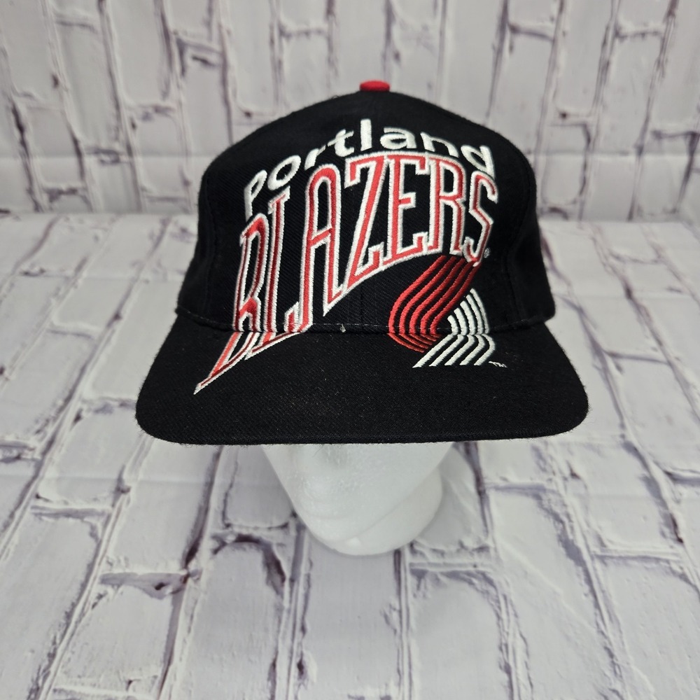 Vintage Portland Trail Blazers The Game Snapback Black Hat Adult Sz‎ 126 Of 2000